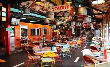 Subway-themed restaurant!