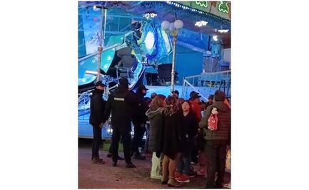 Cae juego mecánico en Feria de San Francisco en Pachuca, Hidalgo; hay 9 lesionados, entre ellos 4 menores