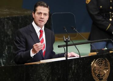 Peña Nieto defiende modelo económico de libre comercio en la ONU