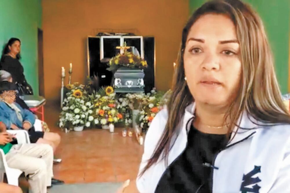 Amigos y familiares despidieron ayer a Germán. Durante el funeral su tía, Julieta Garibay, dijo que espera que Dios perdone al criminal. Foto: CORTESÍA PORTAL VA DE NUEZ
