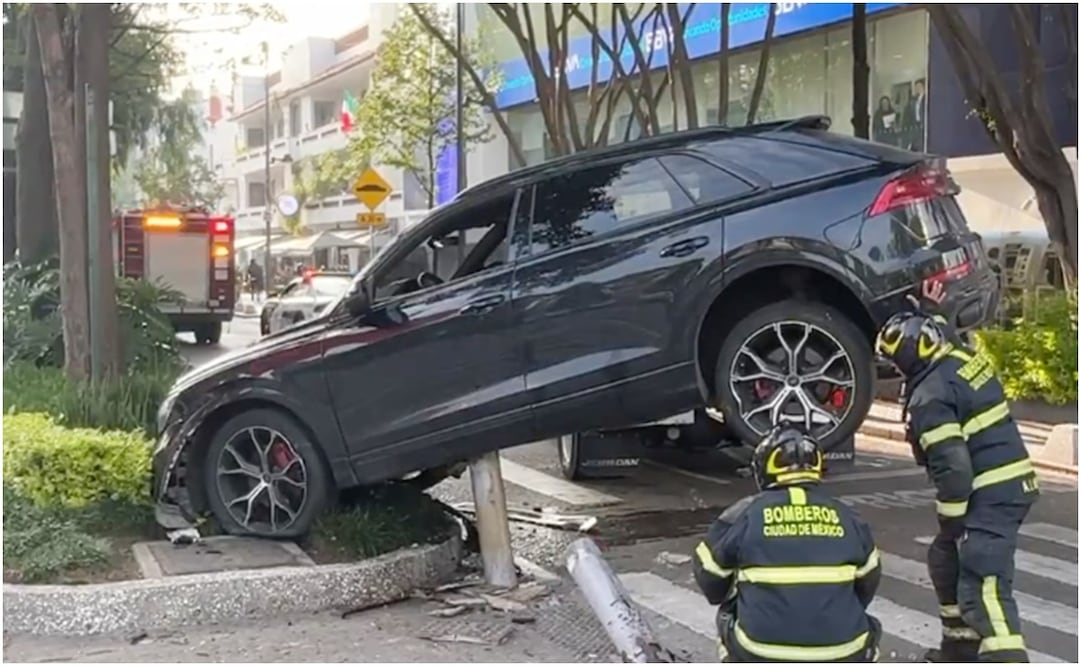 Accidente en Polanco. Foto: Especial