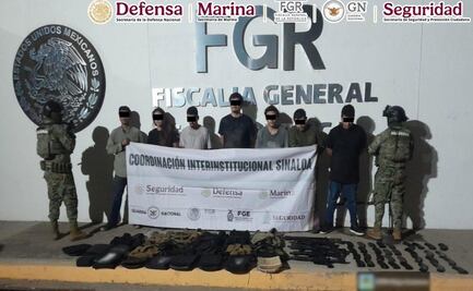 Caen en Sinaloa 18 presuntos integrantes de "Los Chapitos"; les aseguran armas y químicos