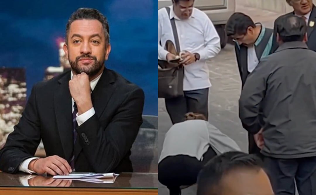 Chumel Torres reacciona a video donde limpian los zapatos a Hugo Aguilar. Foto: Archivo / EL UNIVERSAL y captura de pantalla