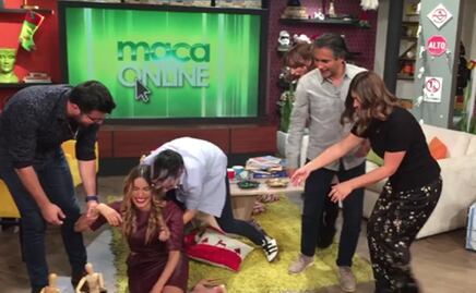 Por tratar de hacer broma, Galilea Montijo sufre caída