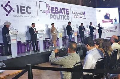 Ataques se imponen en primer debate entre candidatos de Coahuila