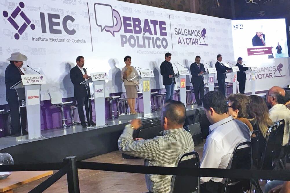 Ayer se realizó el Primer Debate Electoral, organizado por el Instituto Electoral de Coahuila (IEC), en el Museo del Desierto (MUDE) del Centro Metropolitano (HILDA FERNÁNDEZ. EL UNIVERSAL)