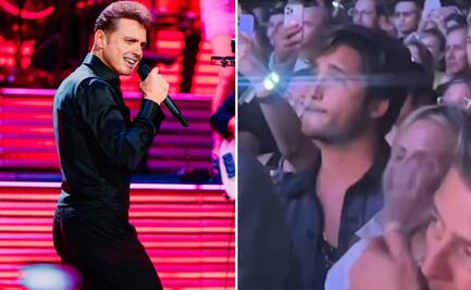Diego Boneta, el fan más grande de Luis Miguel; así fue captado en uno de los conciertos del cantante