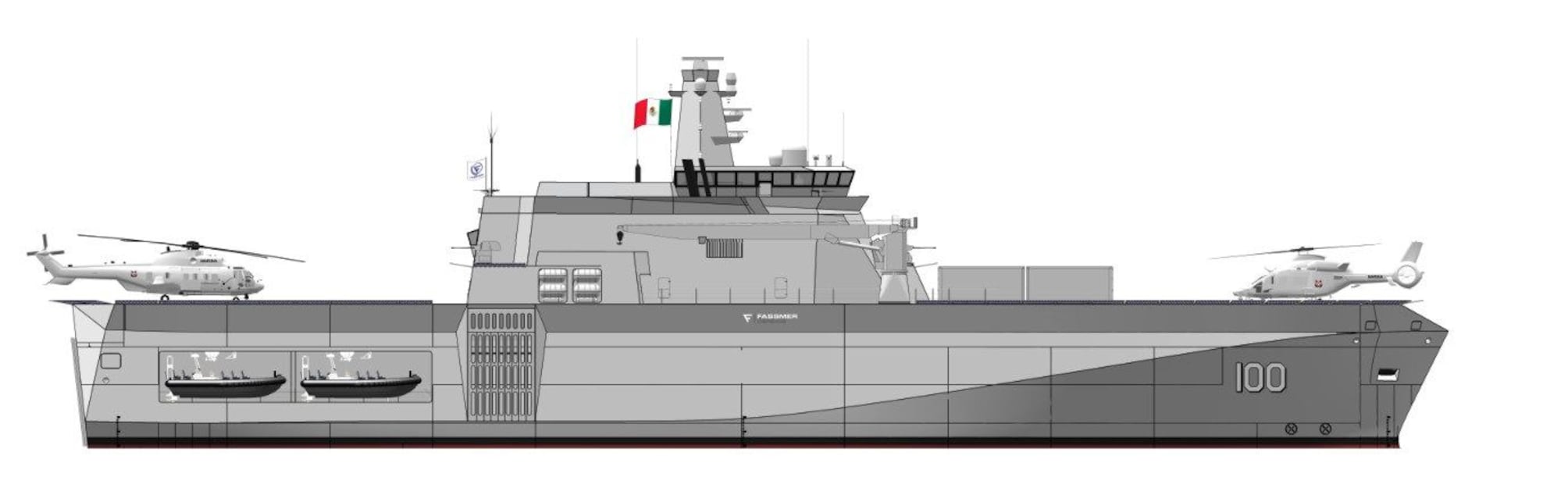 Marina construye un nuevo Buque Multipropósito que prevén usar en 2029 (12/02/2026). Foto: Especial