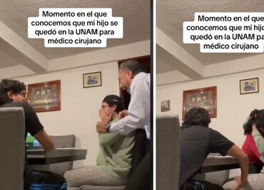 VIDEO: Joven es aceptado en la UNAM y padres lloran de emoción al enterarse; reacción se vuelve viral
