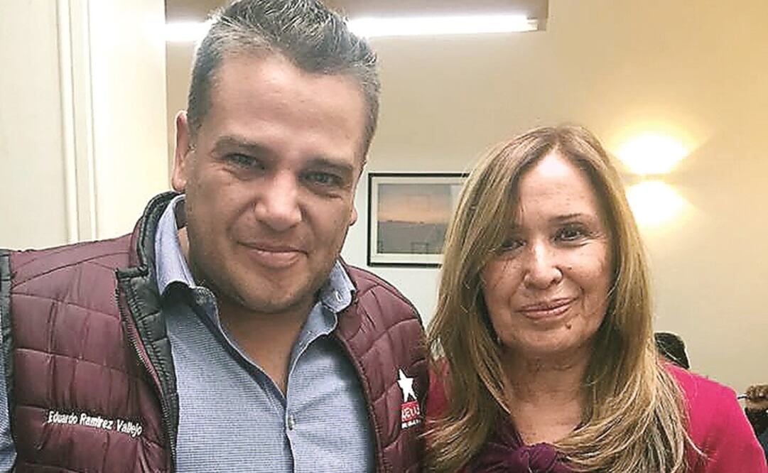 En redes, Eduardo Ramírez presume fotos con la candidata María Rojo (TOMADA DE FACEBOOK)