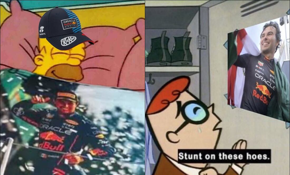 Checo Pérez se ganó los mejores memes luego de alcanzar el podio en el GP de Japón / FOTO: ESPECIAL