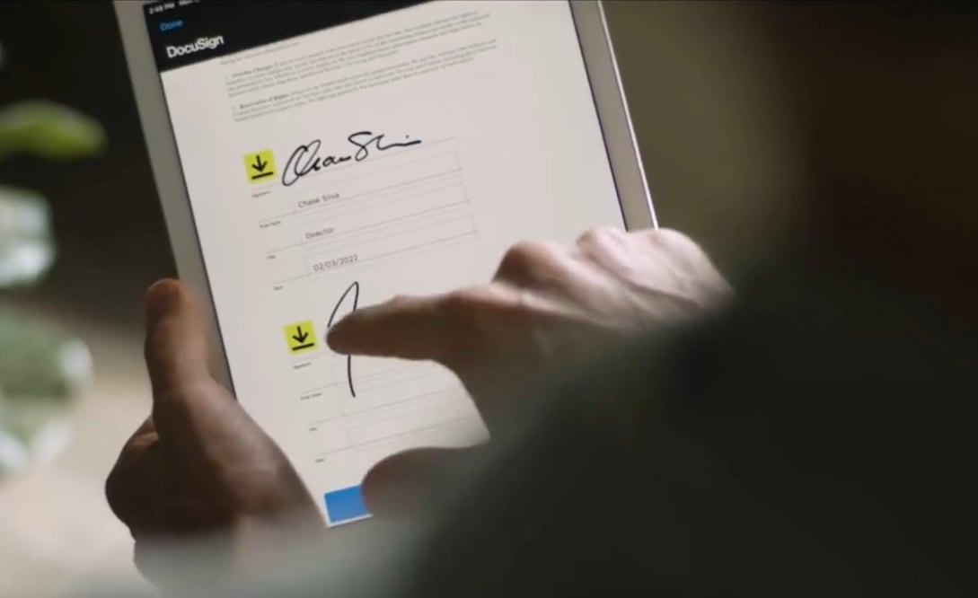Docusign integra su IA de contratos con ChatGPT. Imagen: Docusign