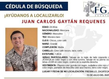 Reportan como desaparecido a exdirector del Instituto de la Juventud de Fresnillo, Zacatecas; llevan 48 hrs sin saber de su paradero