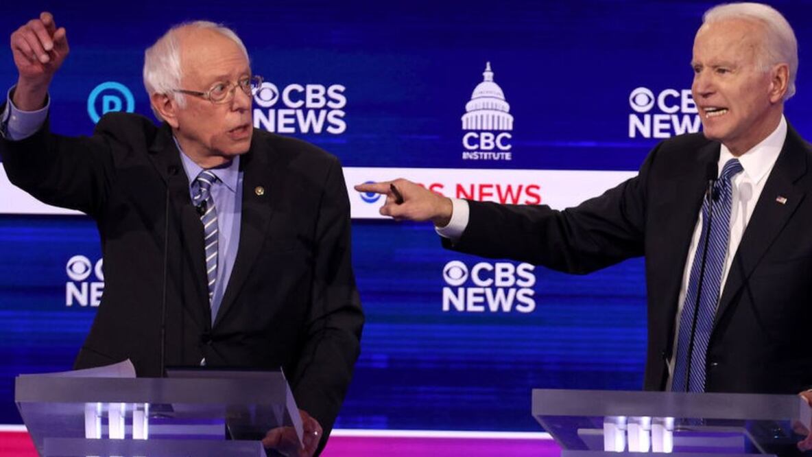 Bernie Sanders y Joe Biden se disputan la candidatura demócrata (Foto: Getty Images)