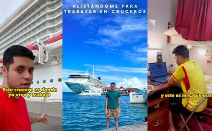 TikTok: Colombiano que trabaja en un crucero de lujo muestra diminuta habitación en la que vive