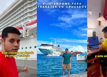 TikTok: Colombiano que trabaja en un crucero de lujo muestra diminuta habitación en la que vive