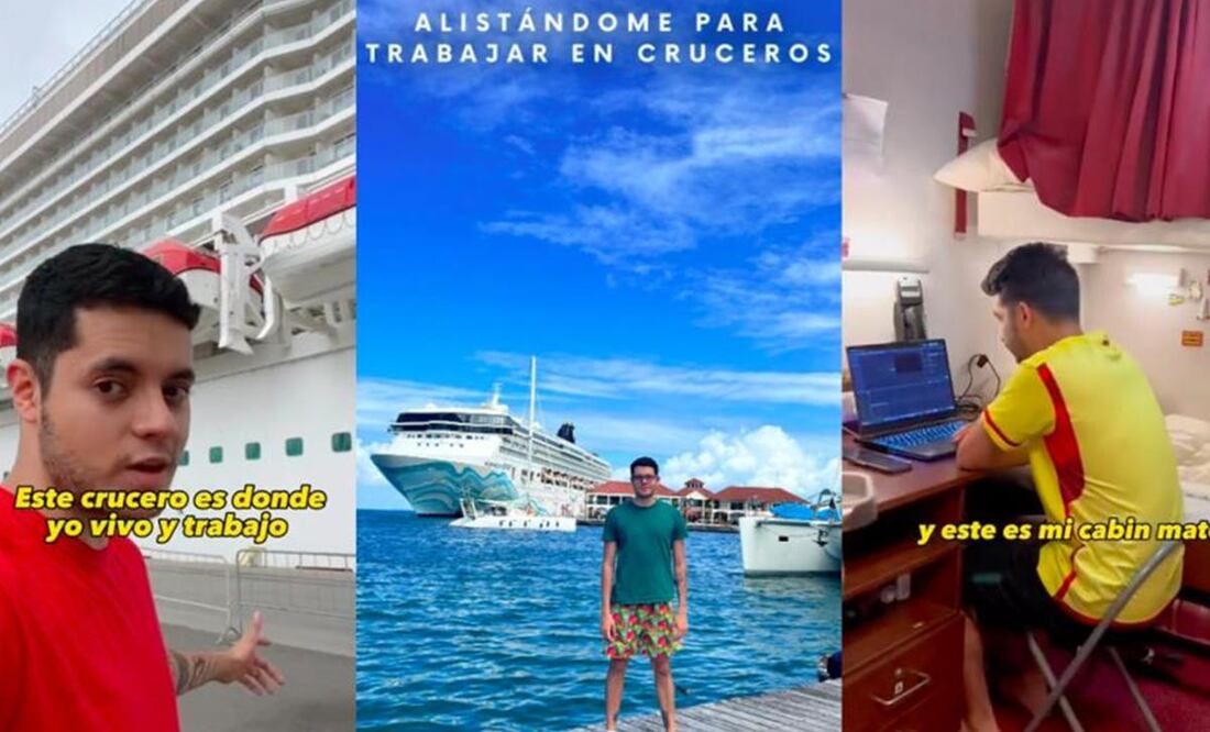 Trabajar en un crucero. / Foto: Captura video de redes sociales.