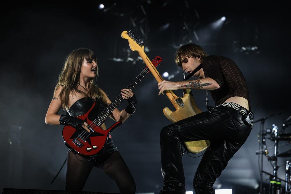 Presentación de la banda italiana Måneskin durante el Tecate Emblema FOTOS Gabriel Pano. El Universal