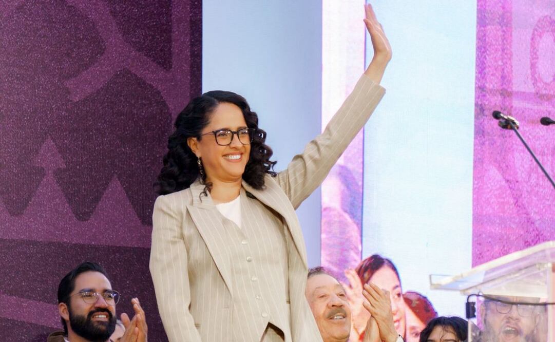 Gaby Osorio rinde informe en Tlalpan; destaca combate a la corrupción y baja en delitos.
Foto: Osmar Alvarado/ EL UNIVERSAL.