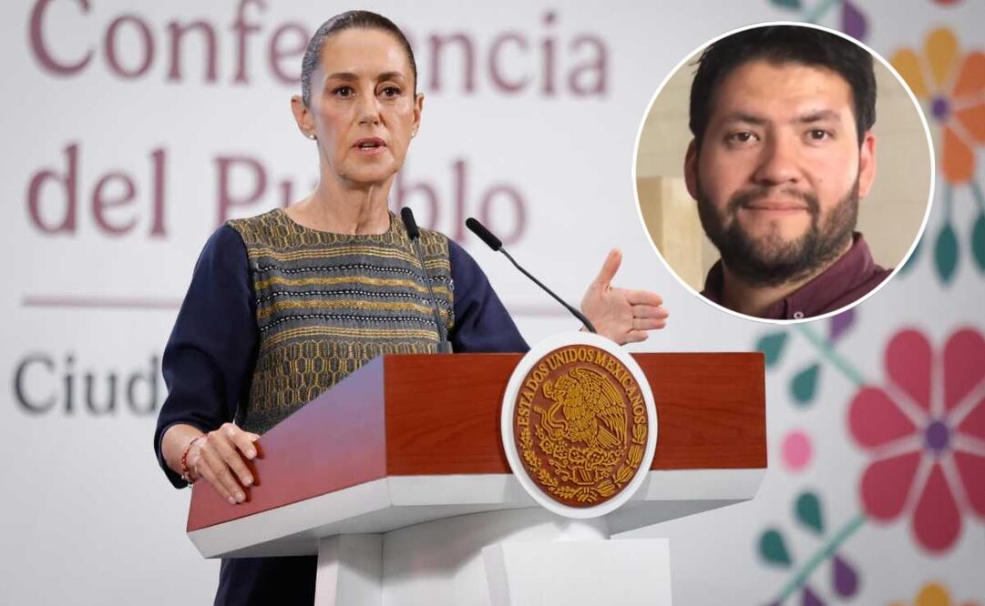 La presidenta Claudia Sheinbaum Pardo durante la mañanera de este 10 de junio del 2025. Foto: Diego Simón / EL UNIVERSAL