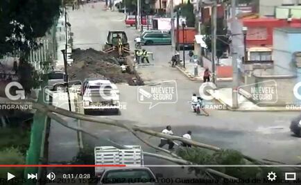 Hombre y niño se salvan de caída de rama de árbol