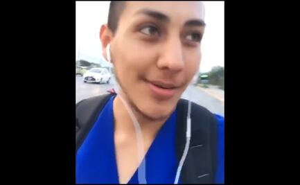 Chofer le impide a enfermero subir a camión en NL; ofrecen ayudarlo con automóvil