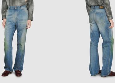 Los jeans manchados de Gucci de 17 mil pesos