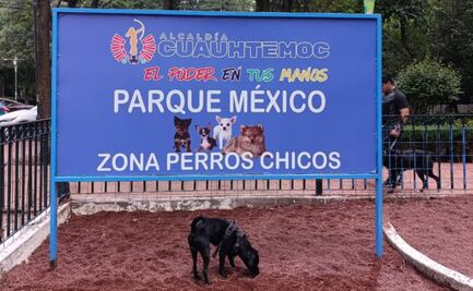 Cuauhtémoc reabre área de perros en Parque México; "lo rehabilitamos", celebra Alessandra Rojo de la Vega