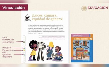Libro de texto de la SEP pide que alumnos graben video para promover la equidad de género