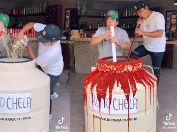 Tiktokers preparan “rotochela” tamaño real y se vuelve viral
