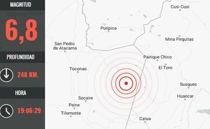 Evalúan daños tras sismo de 6.8 en Chile