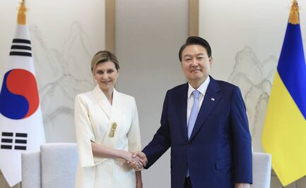 Esposa de Zelensky se reúne con presidente de Surcorea y le pide apoyo en guerra contra Rusia