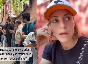 Priorizan voto de mayores de 60 y Marimar Vega se molesta: "llevo formada desde las 7:00"