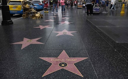 Detienen a hombre por pintar una suástica en estrella de Trump en Hollywood