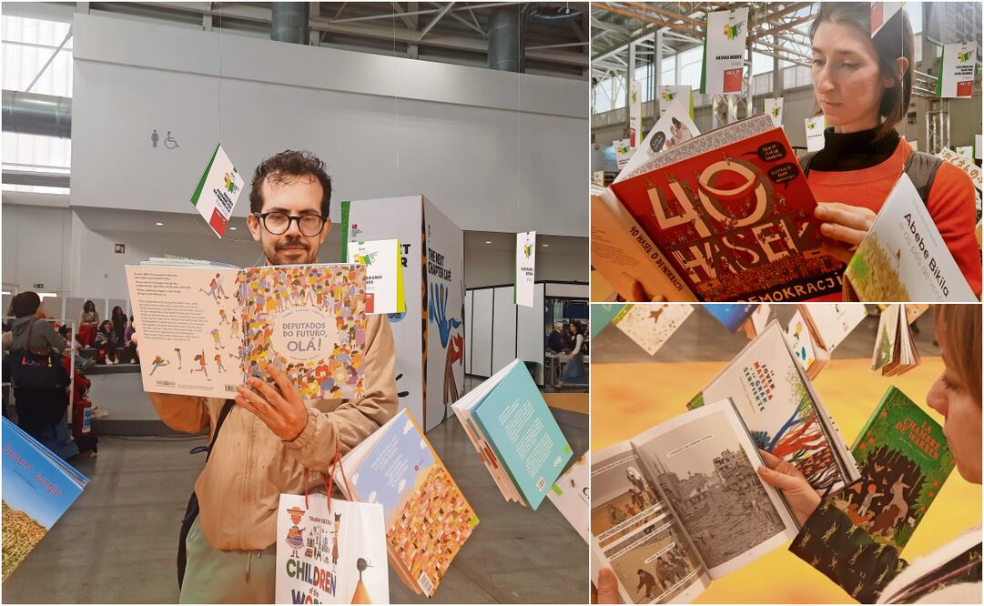 La edición de este año de la Feria del Libro Infantil de Bolonia marcó tendencias de publicaciones sobre política. Fotos: Frida Juárez / EL UNIVERSAL