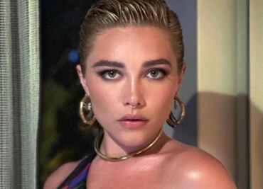 Florence Pugh encendió las redes con un vestido transparente Valentino
