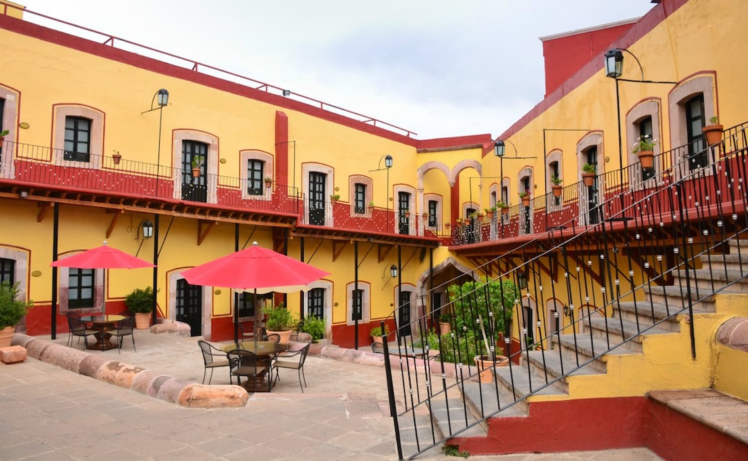 El hotel Mesón de Jobito, en Zacatecas, fue una vecindad en el siglo pasado. Foto: Cortesía