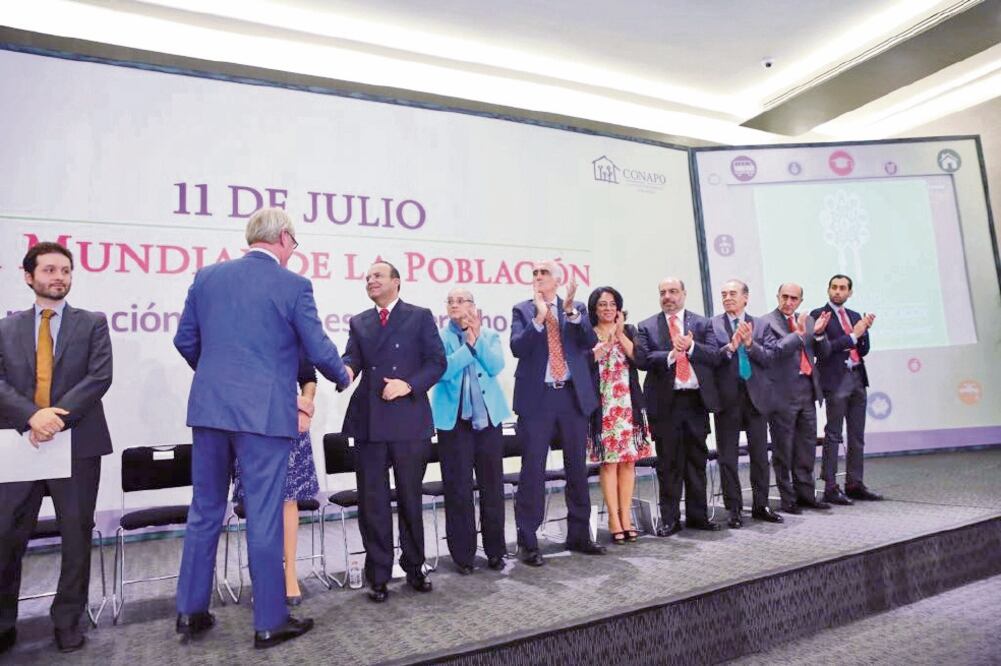 El titular de la Segob, Alfonso Navarrete Prida, asistió a la conmemoración anual del Día Mundial de la Población. (TOMADA DE TWITTER)