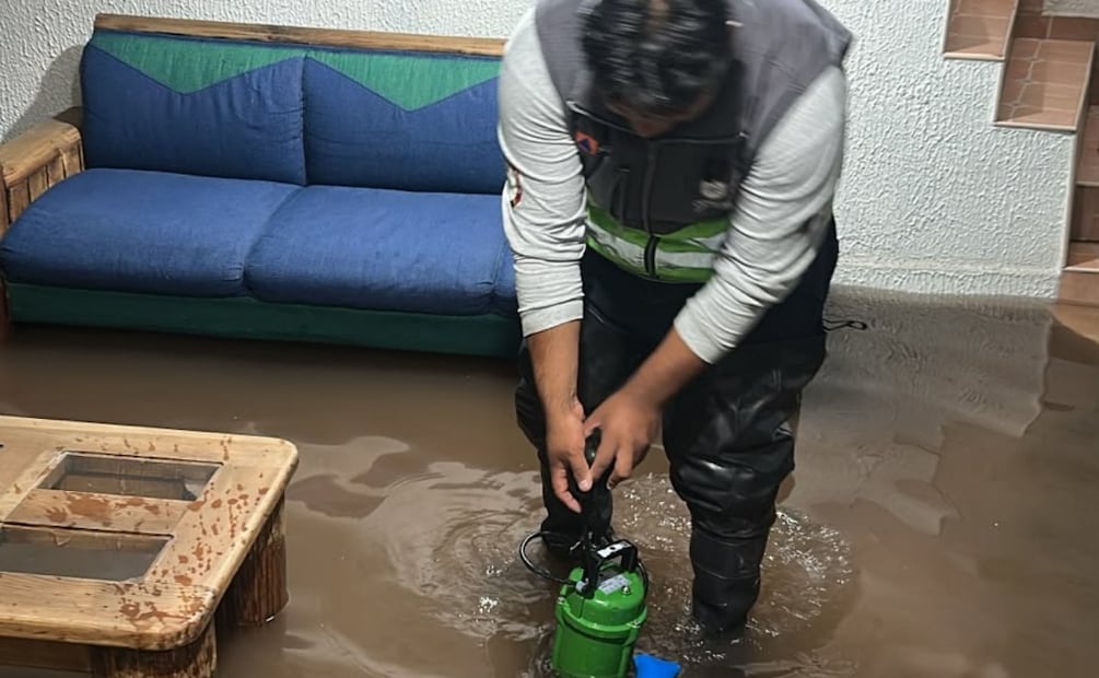 Se formó un encharcamiento de 120 metros de espejo por 20 centímetros de tirante. Foto: Especial