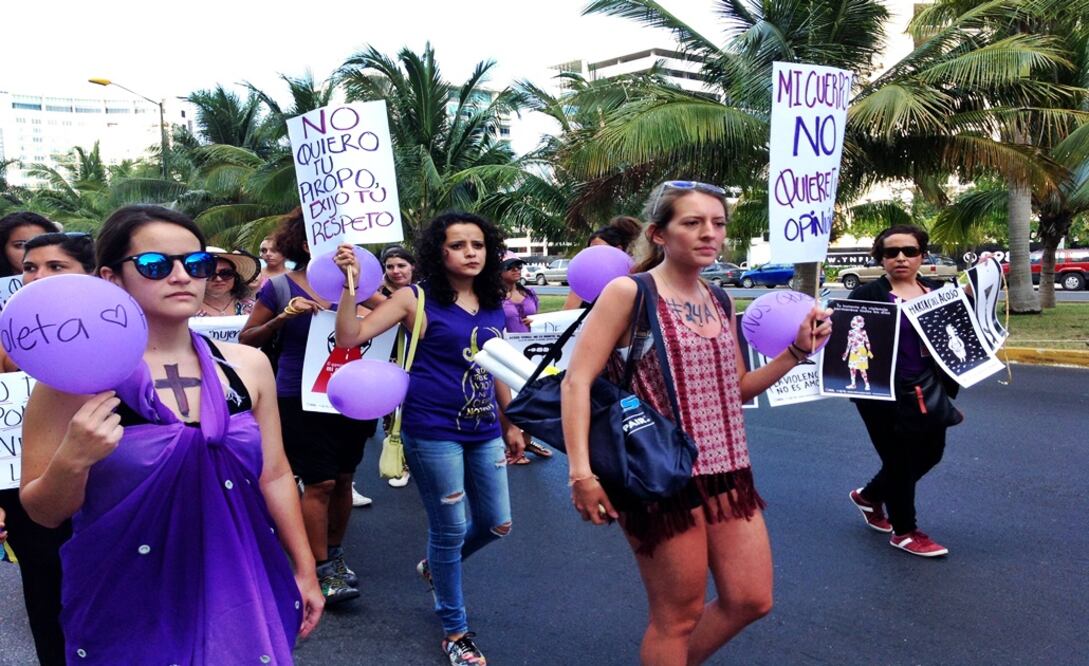 Foto: Marcha pacífica en Cancún, en el marco de la protesta nacional #24A contra las violencias machistas, en abril pasado.