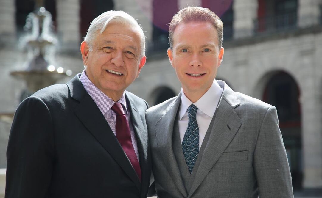 El coordinador de la bancada del PVEM en el Senado, Manuel Velasco, se reunió con el presidente Andrés Manuel López Obrador / FOTO: Tomada de Twitter @VelascoM