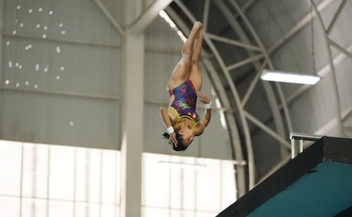 Alejandra Estudillo lidera las preliminares de la Copa México de Clavados en plataforma diez metros