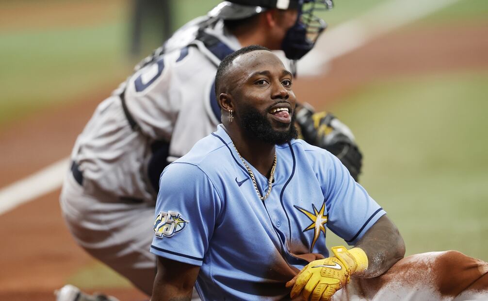 Randy Arozarena conviritó una gran carrera ante los Yankees / Foto: AP
