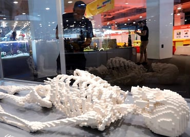 "Gigantes" hechos con Lego invaden Zagreb