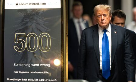 Colapsa momentáneamente el sitio de donaciones de Trump por "flujo masivo"