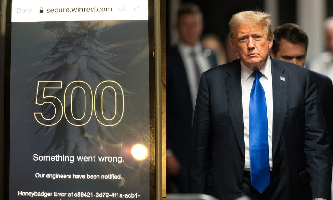 Colapsa momentáneamente el sitio de donaciones de Trump por "flujo masivo". Foto: AP