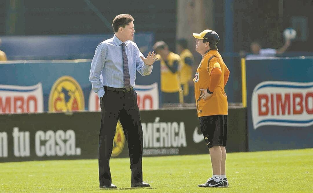 Ricardo Peláez y Miguel Herrera en 2012. Foto: Agencias