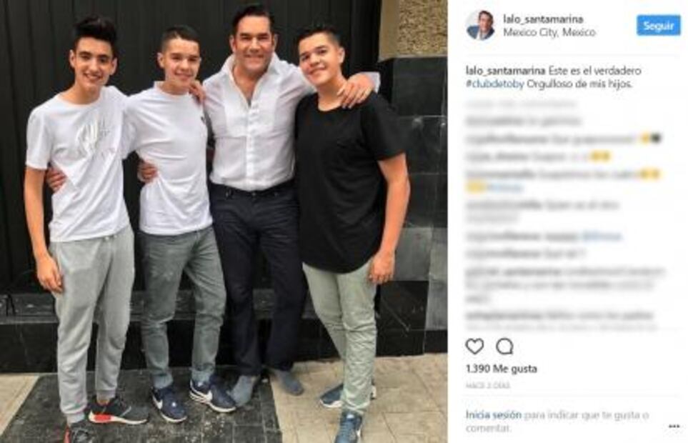 Eduardo Santamarina presume foto con sus hijos 