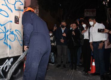 Inicia retiro de más de 2 mil grafitis en Centro Histórico de Puebla