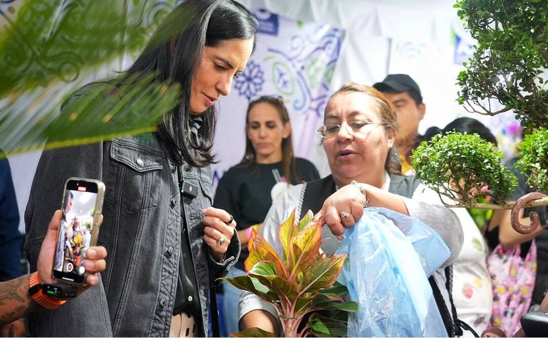 Lía Limón, alcaldesa de Álvaro Obregón, en la Feria de las Flores 2024. Foto: Especial